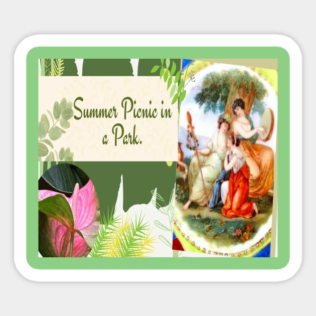 Park picnic Sticker by Designs and Dreams